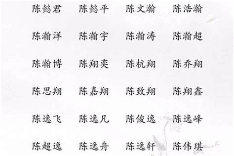 姓陈的好名字|100个优秀名字姓陈 陈姓最顺口的名字